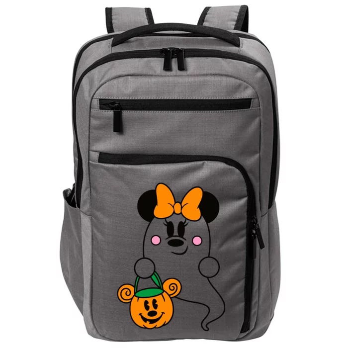 Ghost Minnie Mouse Halloween Trick Or Treat Halloween Impact Tech Backpack