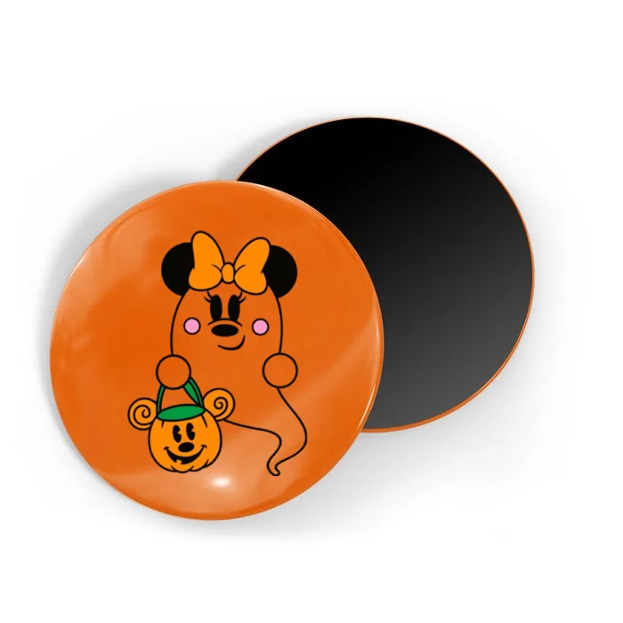 Ghost Minnie Mouse Halloween Trick Or Treat Halloween Magnet