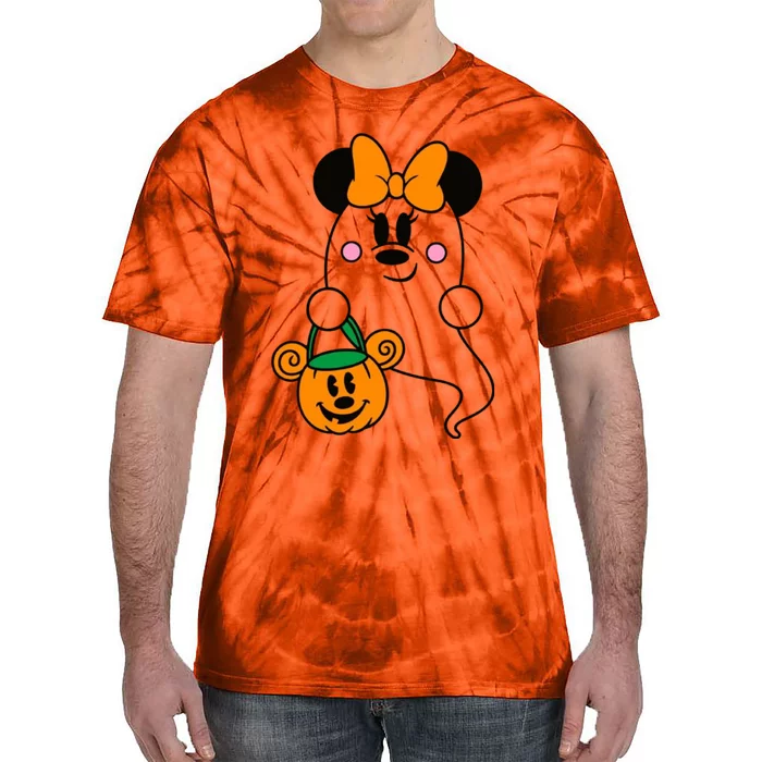 Ghost Minnie Mouse Halloween Trick Or Treat Halloween Tie-Dye T-Shirt