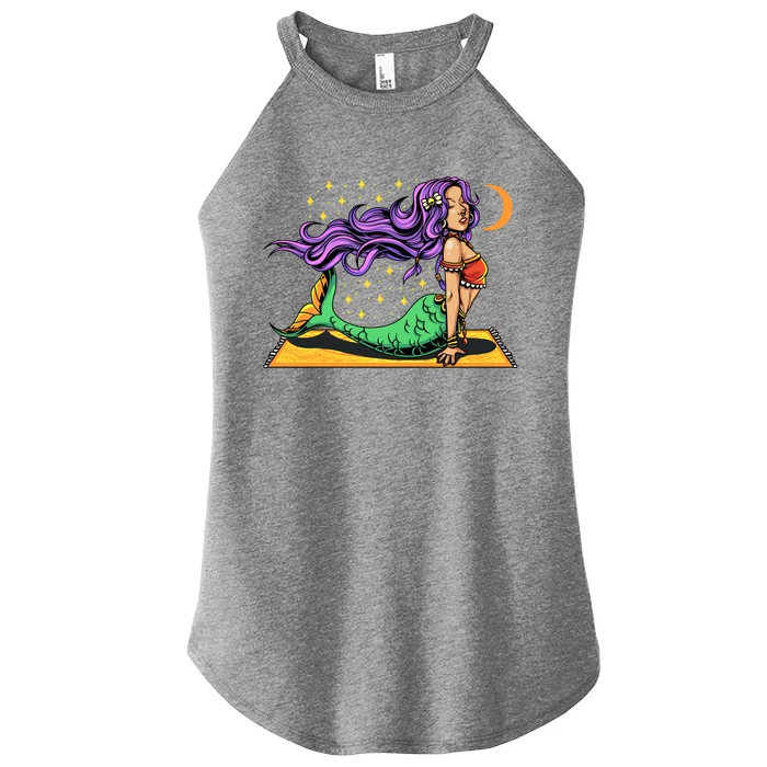 Gypsy Mama Mermaid Yoga Cool Gift Women’s Perfect Tri Rocker Tank