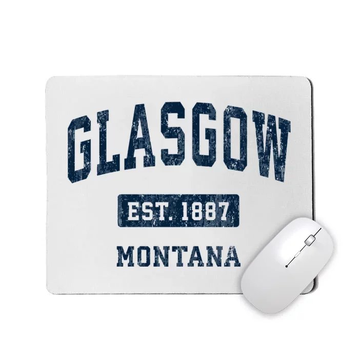 Glasgow Montana Mt Vintage Sports Established Mousepad