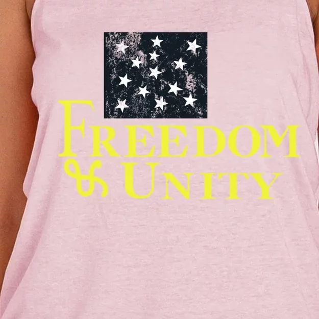 Green Mountain Militia Flag Freedom And Unity (Front) Cool Gift Women's Knotted Racerback Tank