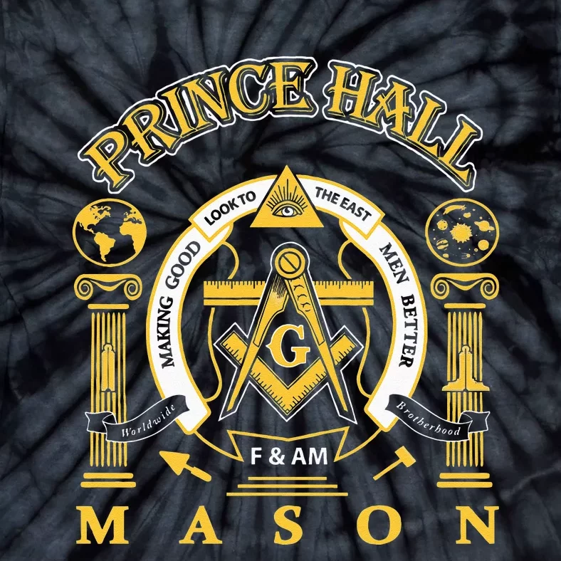 Greats Mason Masonic Prince Hall Masons Presidents Day Gift Tie-Dye T-Shirt