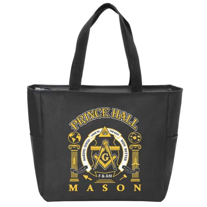 Greats Mason Masonic Prince Hall Masons Presidents Day Gift Zip Tote Bag