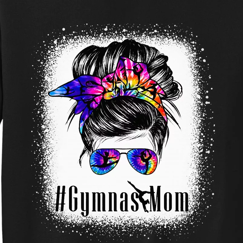 Gymnastics Mom Messy Bun Bleached Gymnast Sweatshirt