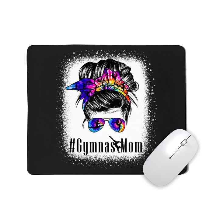 Gymnastics Mom Messy Bun Bleached Gymnast Mousepad