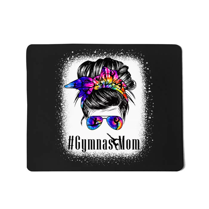 Gymnastics Mom Messy Bun Bleached Gymnast Mousepad