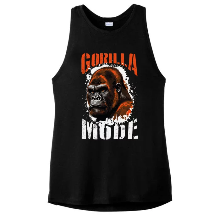 Gorilla Mode Motivation Quote Boxing Beast Gym Mma Fighter Cool Gift Ladies Tri-Blend Wicking Tank