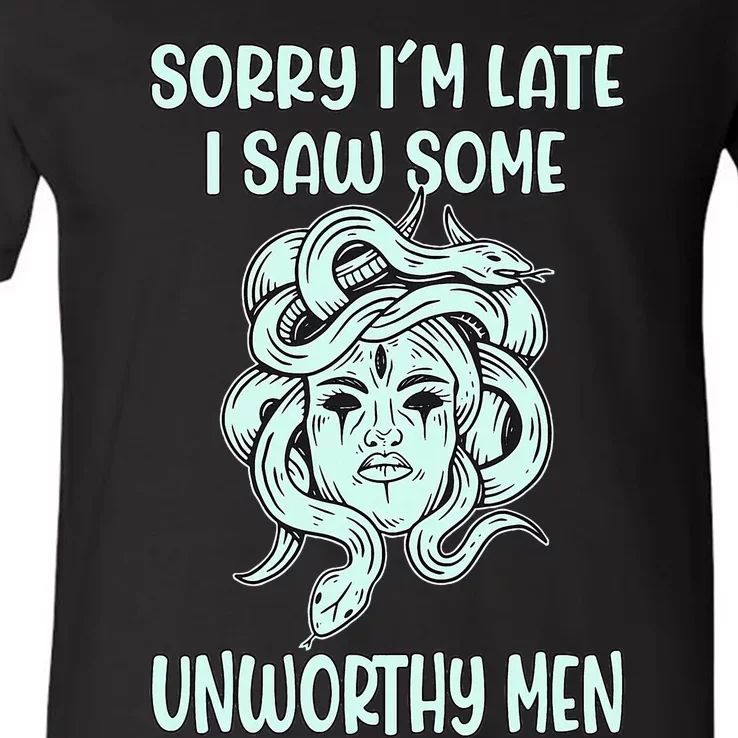 Greek Mythology Medusa Women V-Neck T-Shirt