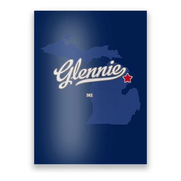 Glennie Michigan MI Map Poster