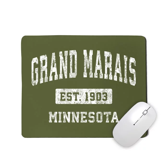 Grand Marais Minnesota Mn Vintage Sports Mousepad