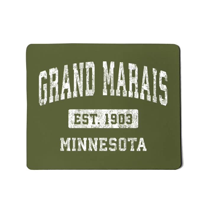 Grand Marais Minnesota Mn Vintage Sports Mousepad