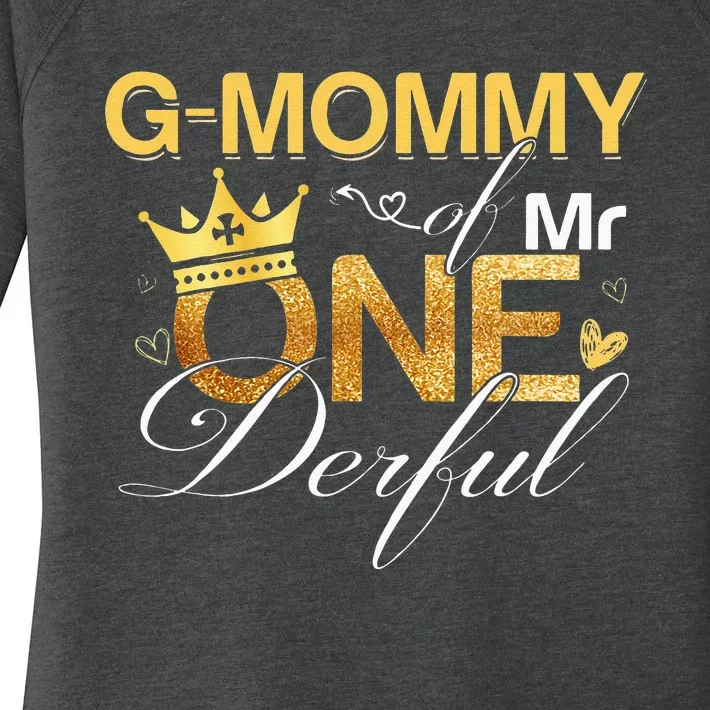 G Mommy Mr Onederful 1st Birthday First One Derful Matching Women's Perfect Tri Tunic Long Sleeve Shirt