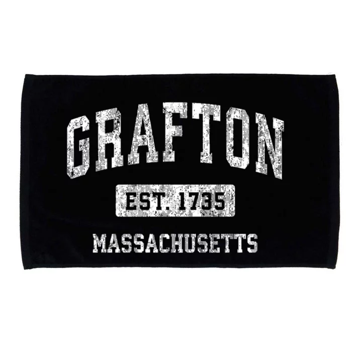 Grafton Massachusetts Ma Vintage Sports Microfiber Hand Towel