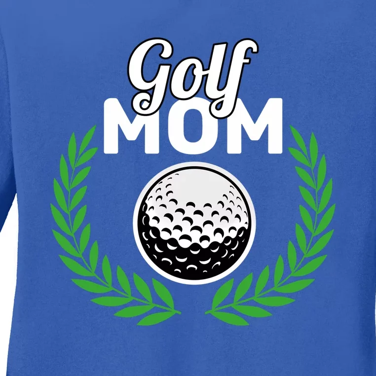 Golf Mom Mother's Day Golf Moms Golfing Moms Cute Gift Ladies Long Sleeve Shirt