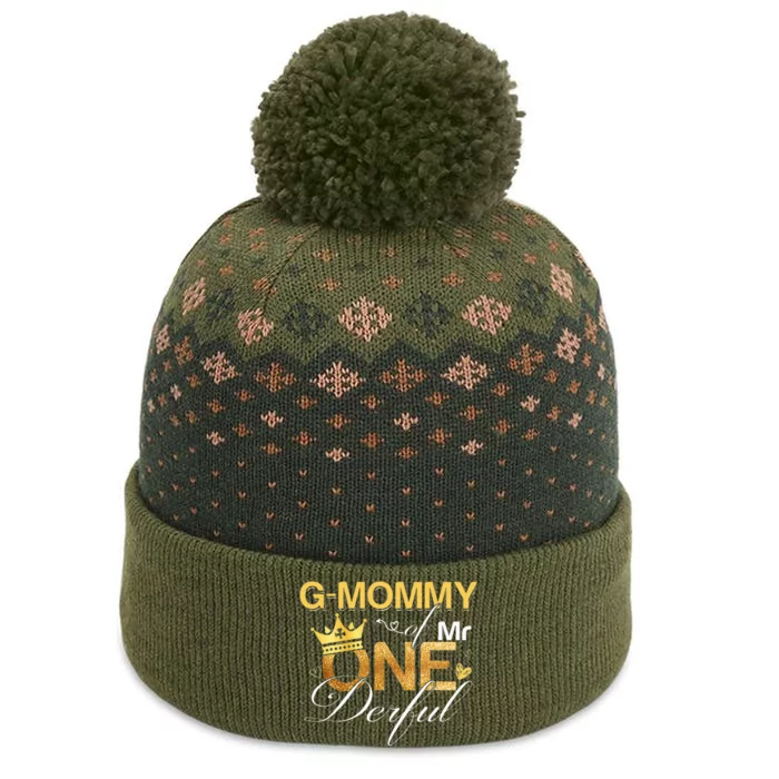 G Mommy Mr Onederful 1st Birthday First One Derful Matching The Baniff Cuffed Pom Beanie