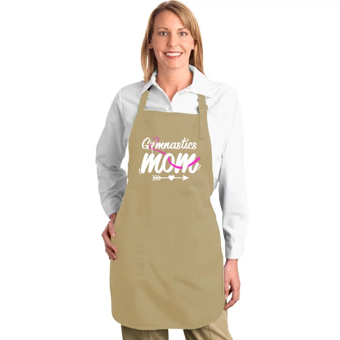 Gymnastics Mom Mama Cute Gymnast Mother's Day Gift Full-Length Apron With Pocket