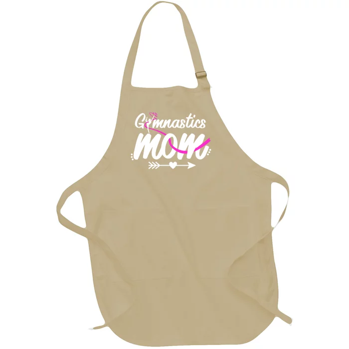 Gymnastics Mom Mama Cute Gymnast Mother's Day Gift Full-Length Apron With Pocket