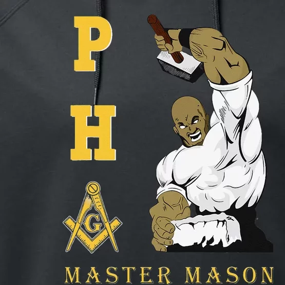 Greats Mason Masonic PHA Master Masons Father's Day Gift Performance Fleece Hoodie