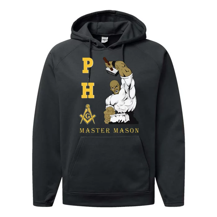 Greats Mason Masonic PHA Master Masons Father's Day Gift Performance Fleece Hoodie