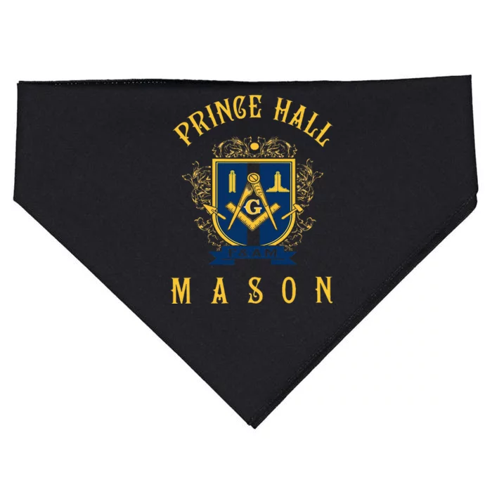 Greats Mason Masonic Prince Hall Masons Fathers USA-Made Doggie Bandana