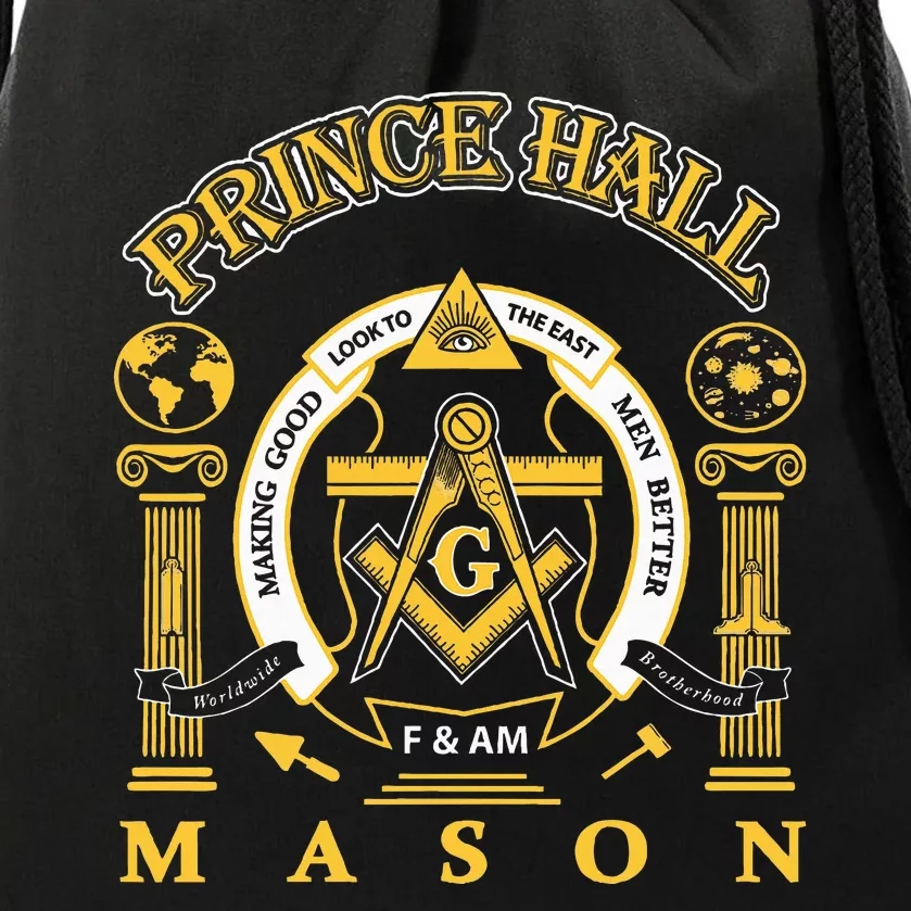 Greats Mason Masonic Prince Hall Masons Drawstring Bag