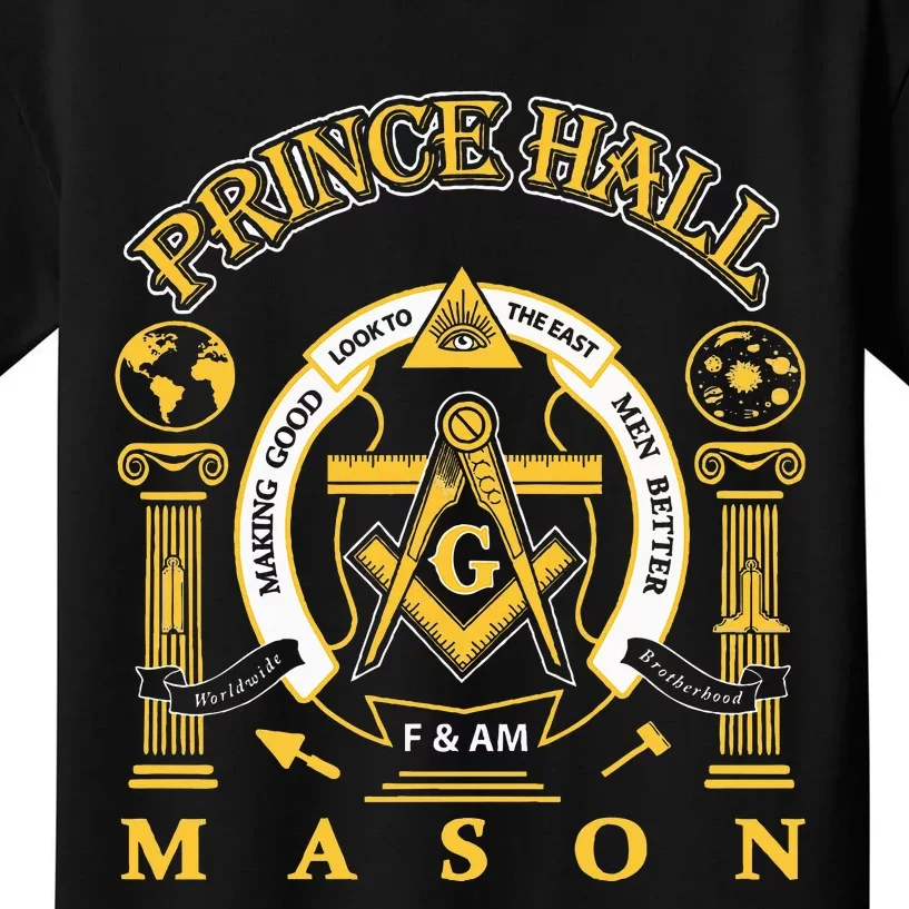 Greats Mason Masonic Prince Hall Masons Kids T-Shirt