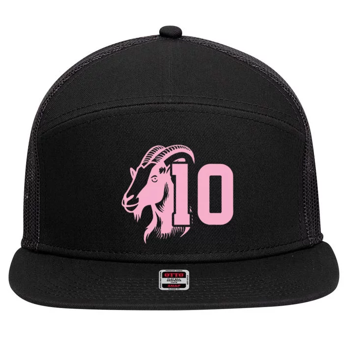 Goat Miami Mvp 10 Greatest Of All Time 7 Panel Mesh Trucker Snapback Hat