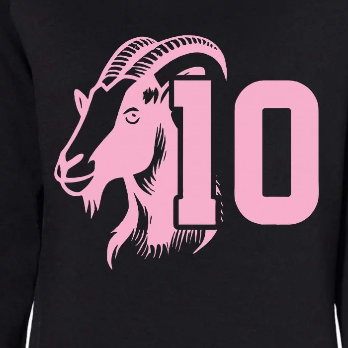 Goat Miami Mvp 10 Greatest Of All Time Womens California Wash Sweatshirt