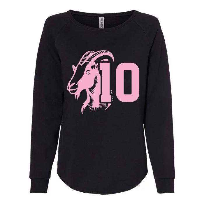 Goat Miami Mvp 10 Greatest Of All Time Womens California Wash Sweatshirt