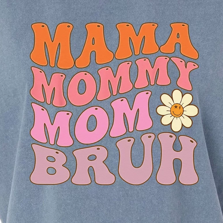 groovy Mama Mommy Mom Bruh funny mother's day for moms Garment-Dyed Women's Muscle Tee