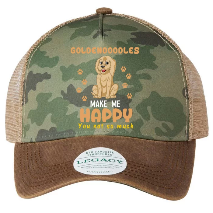 Goldendoodles Make Me Happy You Not So Much Legacy Tie Dye Trucker Hat