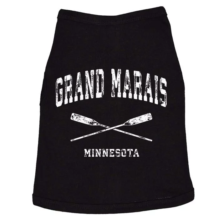 Grand Marais Minnesota Vintage Nautical Crossed Oars Doggie Tank