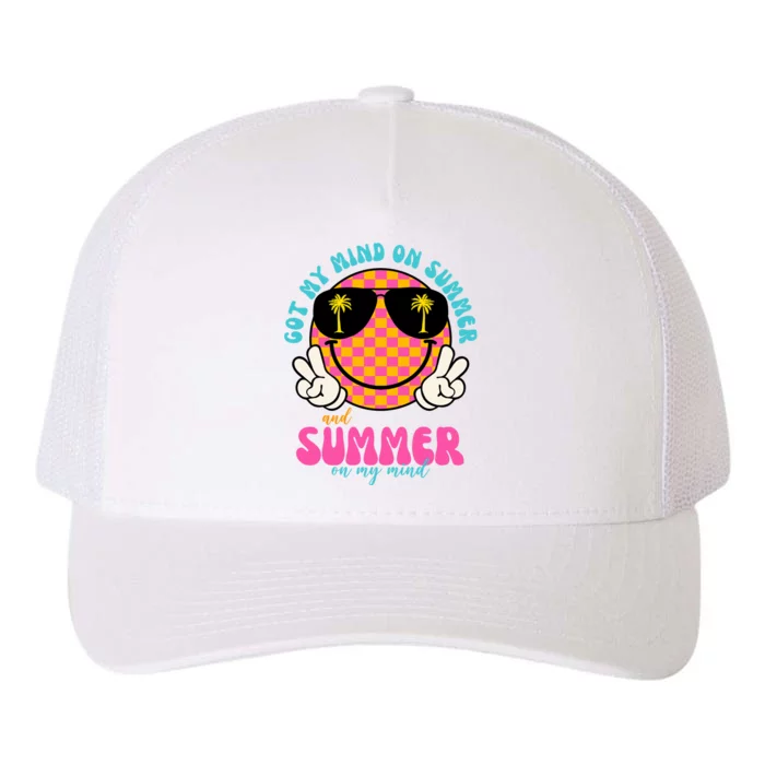 Got My Mind On Summer And Summer On My Mind Peace Smile Yupoong Adult 5-Panel Trucker Hat