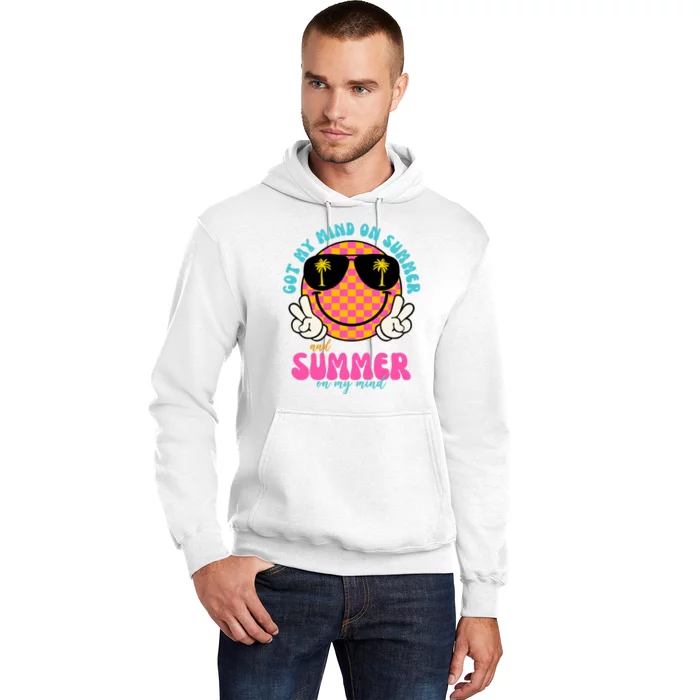 Got My Mind On Summer And Summer On My Mind Peace Smile Hoodie