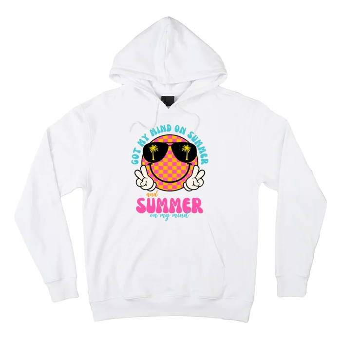 Got My Mind On Summer And Summer On My Mind Peace Smile Hoodie