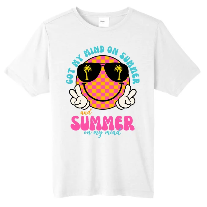 Got My Mind On Summer And Summer On My Mind Peace Smile ChromaSoft Performance T-Shirt