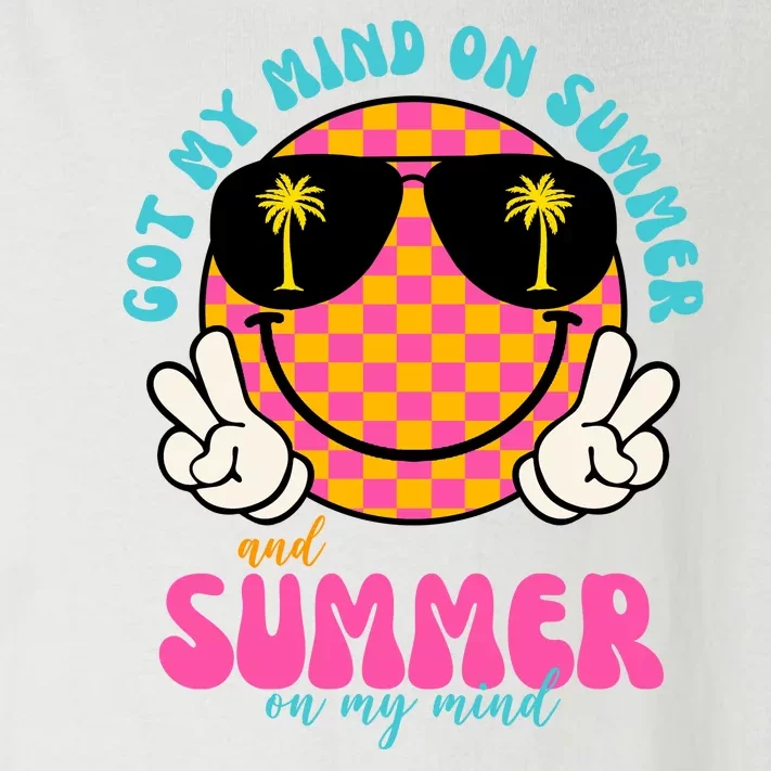 Got My Mind On Summer And Summer On My Mind Peace Smile Toddler Long Sleeve Shirt