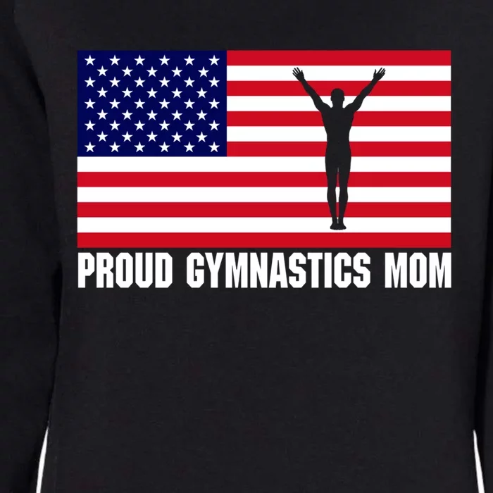 Gymnastics Mom (Male Gymnast And Usa Flag) Meaningful Gift Womens California Wash Sweatshirt