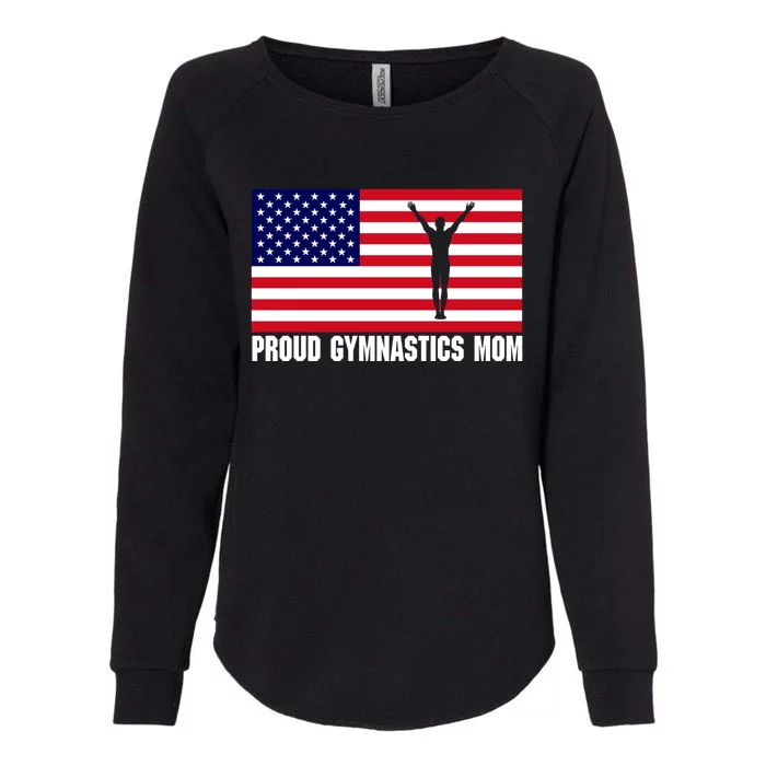 Gymnastics Mom (Male Gymnast And Usa Flag) Meaningful Gift Womens California Wash Sweatshirt