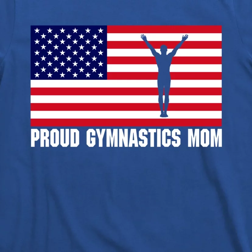 Gymnastics Mom (Male Gymnast And Usa Flag) Meaningful Gift T-Shirt