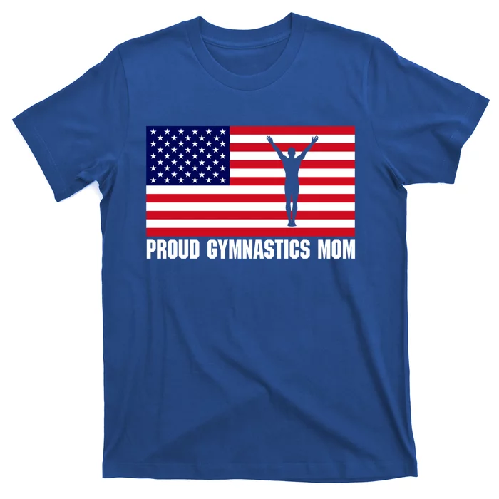 Gymnastics Mom (Male Gymnast And Usa Flag) Meaningful Gift T-Shirt