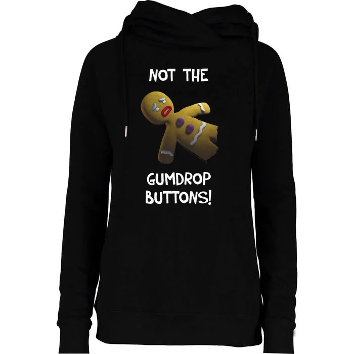 Gingerbread Man Not The Gumdrop Womens Funnel Neck Pullover Hood