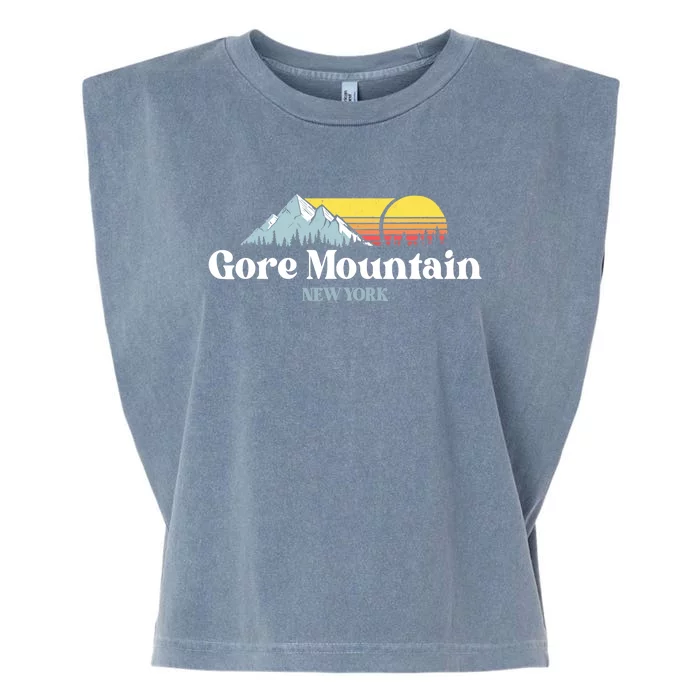 Gore Mountain, NEW YORK, Snow Ski Snowboard Skiing Location Garment-Dyed Women's Muscle Tee