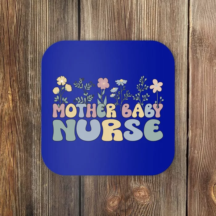 Groovy Mother Nurse Flowers Postpartum Nurse Gift Coaster