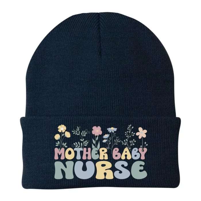 Groovy Mother Nurse Flowers Postpartum Nurse Gift Knit Cap Winter Beanie