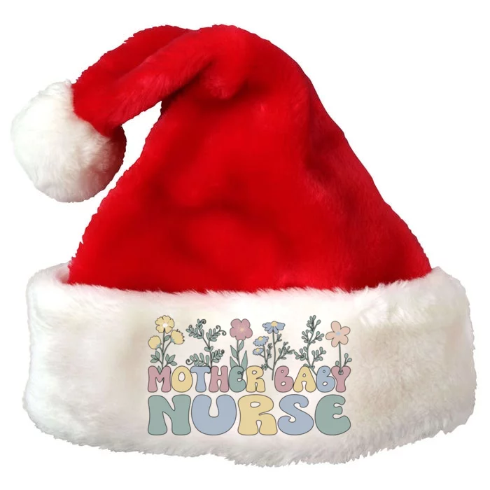 Groovy Mother Nurse Flowers Postpartum Nurse Gift Premium Christmas Santa Hat