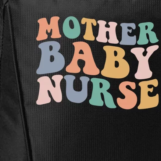 Groovy Mother Nurse Postpartum Mom Nursing Gift City Backpack