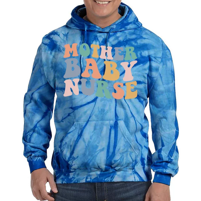 Groovy Mother Nurse Postpartum Mom Nursing Gift Tie Dye Hoodie