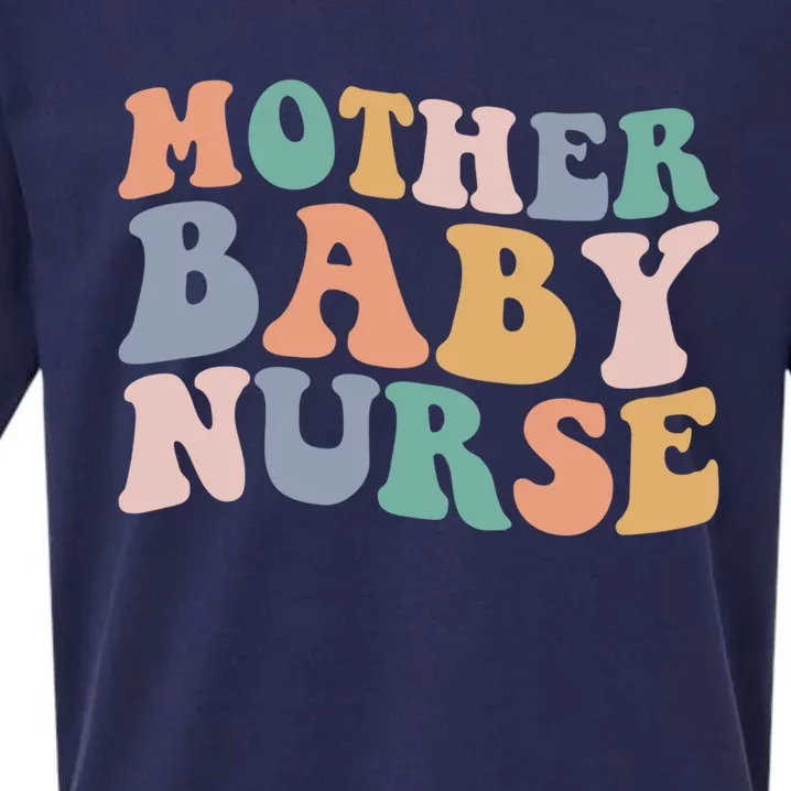 Groovy Mother Nurse Postpartum Mom Nursing Gift Sueded Cloud Jersey T-Shirt